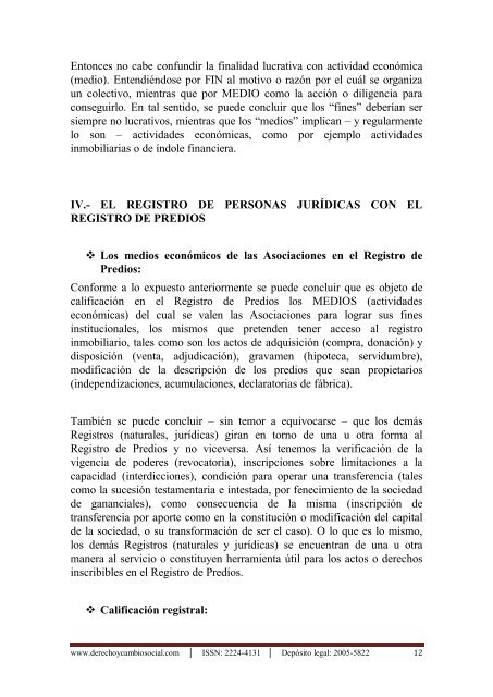 MEMORANDUM NÂº -2007-SUNARP-Z - Derecho y Cambio Social