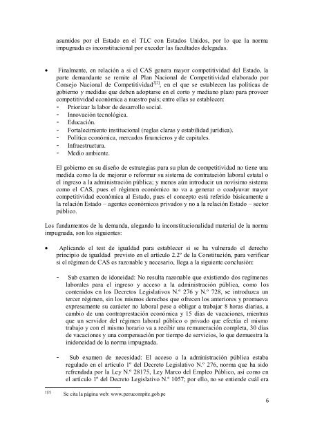 contrato administrativo de servicios (cas) - Derecho y Cambio Social