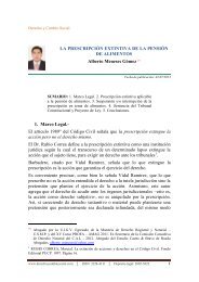 LA PRESCRIPCIÃN EXTINTIVA DE LA PENSIÃN DE ALIMENTOS ...