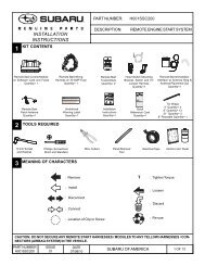 4280150 Forester Instructions Rev C 7-8-10.pmd - Subaru Technical ...