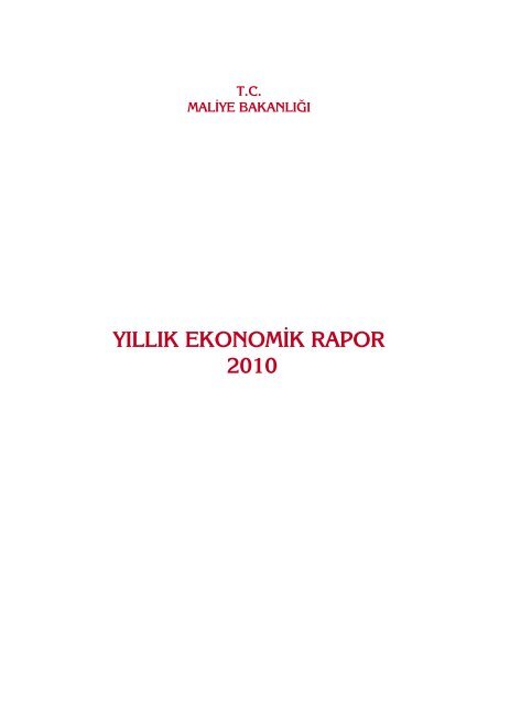 YILLIK EKONOMİK RAPOR 2010