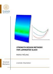 STRENGTH DESIGN METHODS FOR LAMINATED GLASS