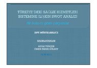 DPT MÜSTEŞARLIĞI HAZIRLAYANLAR ADİLE TUNÇER ÖMER FARUK GÜLSOY 14.04.2011