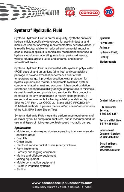 Synterra Hydraulic Fluid