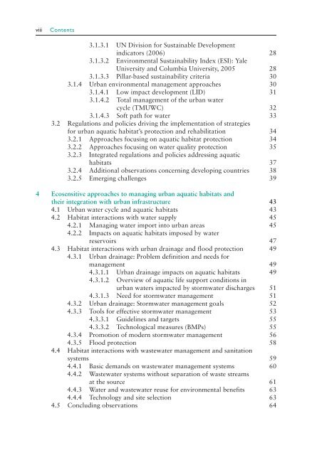 Aquatic Habitats In Sustainable Urban Water Management