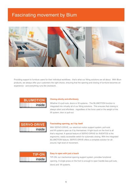 Functionality and design for your kitchen with Blum