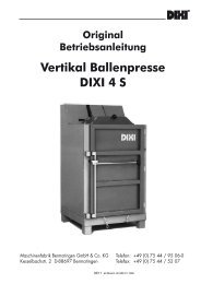 Vertikal Ballenpresse DIXI 4 S