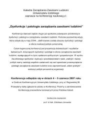 „Dysfunkcje i patologie zarządzania zasobami ludzkimi”