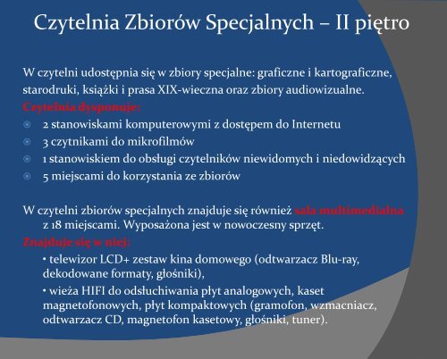 Prezentacja - Biblioteka Uniwersytecka im. Jerzego Giedroycia w ...