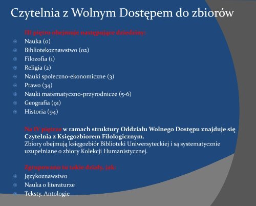 Prezentacja - Biblioteka Uniwersytecka im. Jerzego Giedroycia w ...