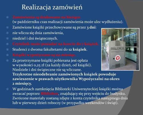 Prezentacja - Biblioteka Uniwersytecka im. Jerzego Giedroycia w ...