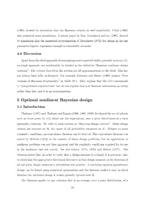 Bayesian Experimental Design - Mathematical Sciences Home Pages