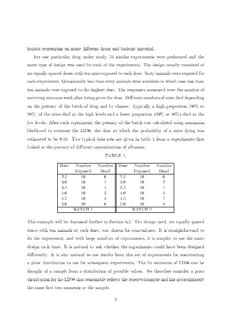 Bayesian Experimental Design - Mathematical Sciences Home Pages