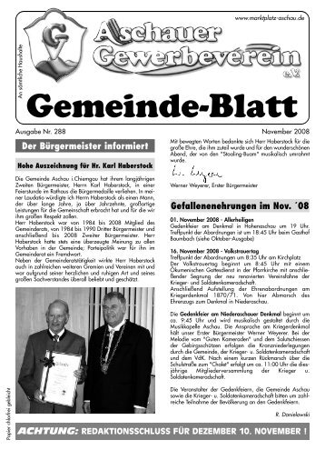 Gemeinde-Blatt - Gewerbeverein Aschau