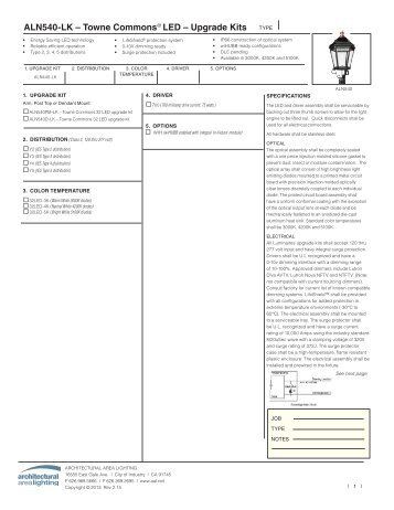 ALN540-LK – Towne Commons LED – Upgrade Kits