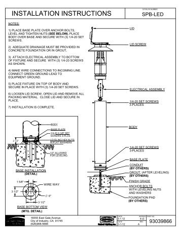 INSTALLATION INSTRUCTIONS