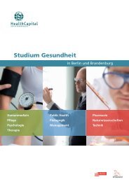 Studium Gesundheit - Netzwerk Gesundheitswirtschaft Berlin ...