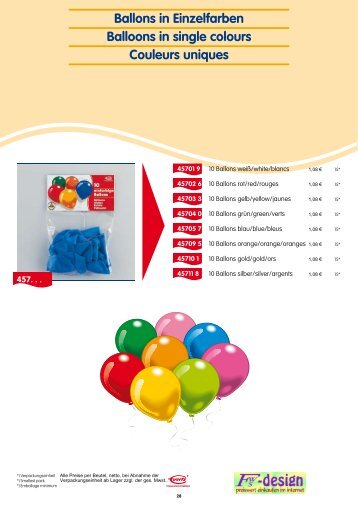 Ballon-Sortierungen Balloon assortments Assortiments ... - Fws-design
