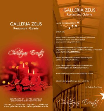Events Weihnachten 2012 - Galleria Zeus