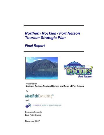 Northern Rockies / Fort Nelson Tourism Strategic Plan