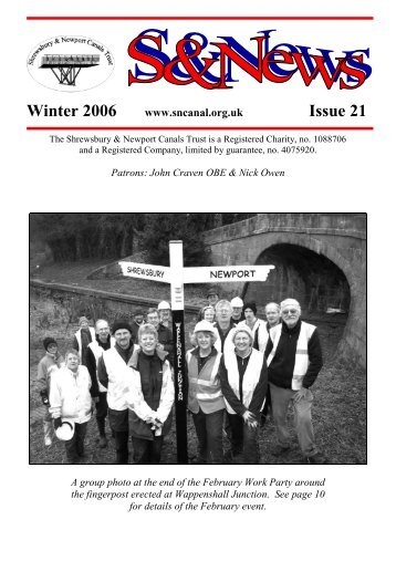 Issue 21 - Shrewsbury & Newport Canals Trust