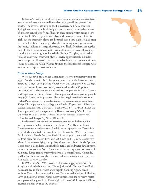 Water Quality Assessment Report - Florida Department of ...