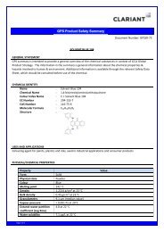 GPS Product Safety Summary