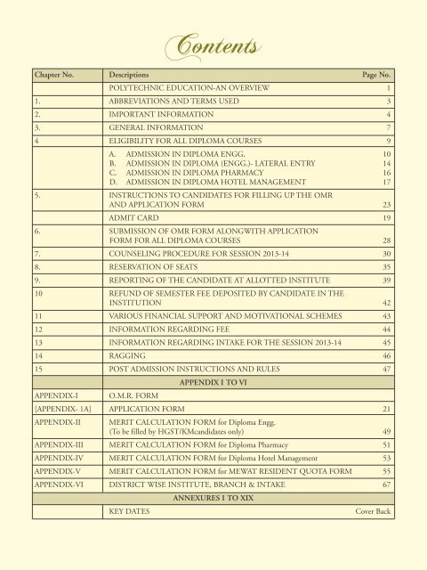 POLYTECHNIC ADMISSIONS