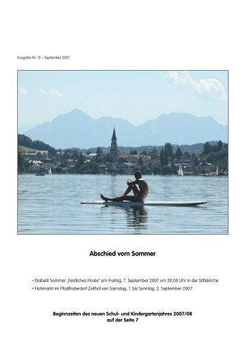 Abschied vom Sommer - Mattsee