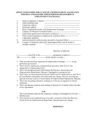 Download Application form for claim of unemployment ... - Panchkula