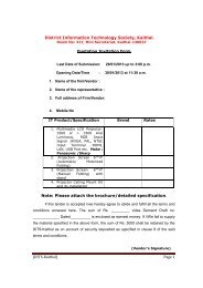 [DITS-Kaithal] Page 1 District Information Technology Society ...