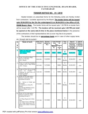 View Tender Document - making online payment