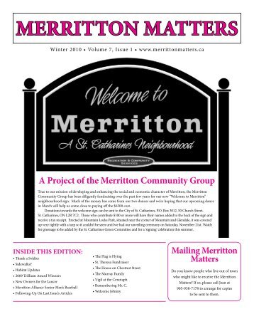 MERRITTON MATTERS