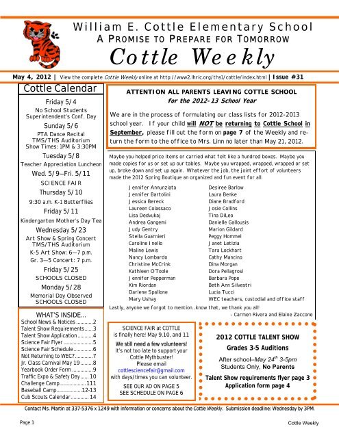 Cottle Weekly