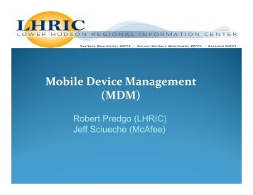 Mobile Device Management (MDM)