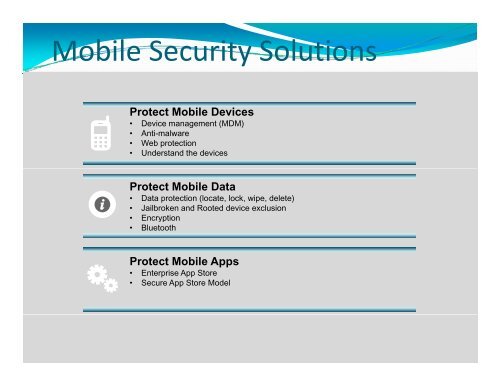 Mobile Device Management (MDM)