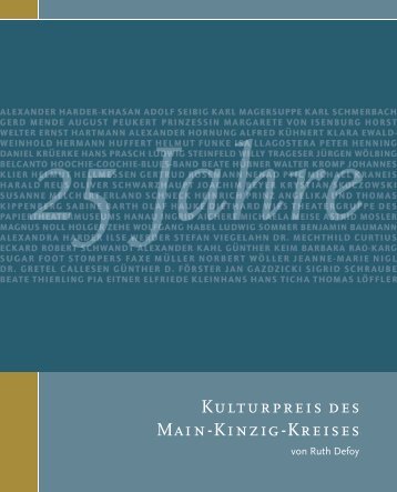 MKK Kulturpreisträger_25 Jahre - Der Kulturpreis des Main-Kinzig ...