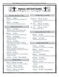 faith formation - The Torrington Cluster of Roman Catholic Parishes