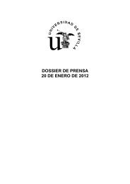 Dossier de prensa 20-enero - Universidad de Sevilla