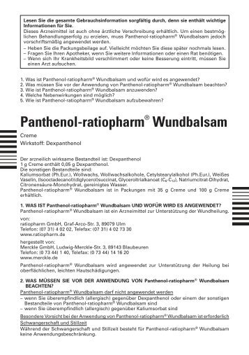 Panthenol-ratiopharm Wundbalsam