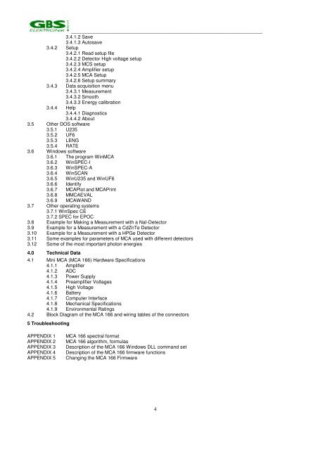 Mini MCA-166 User's Manual - GBS Elektronik GmbH