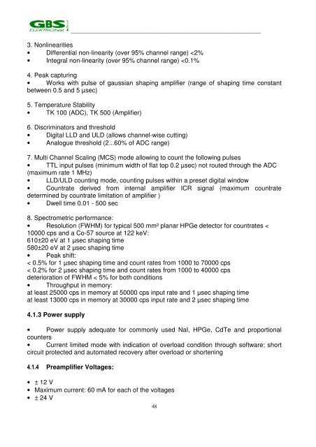 Mini MCA-166 User's Manual - GBS Elektronik GmbH