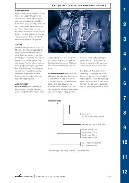 Explosionsgeschützte Produkte - Cooper Crouse-Hinds
