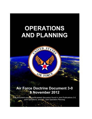 OPERATIONS AND PLANNING