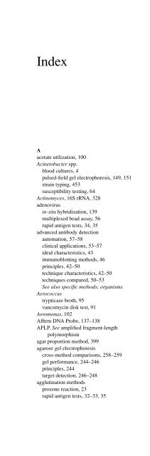 Advanced Techniques in Diagnostic Microbiology