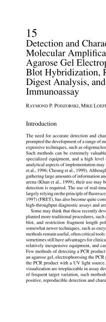 Advanced Techniques in Diagnostic Microbiology