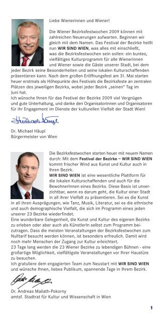 Liebe Wienerinnen und Wiener! - Wiener Bezirksblatt