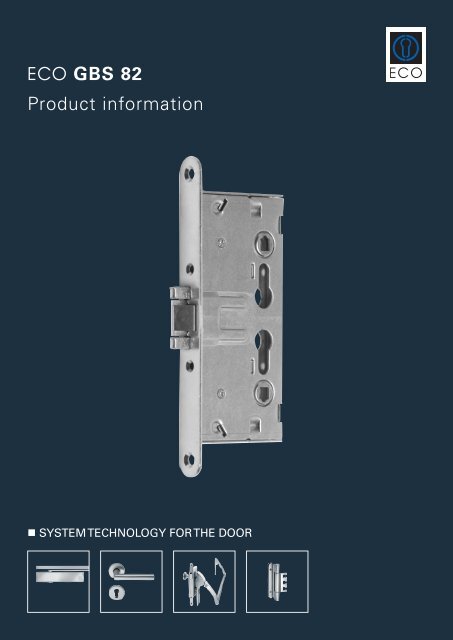 ECO GBS 82 Product information - ECO-Schulte