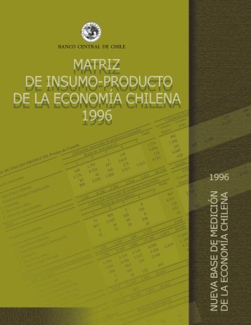 Matriz de Insumo Producto de la EconomÃ­a Chilena 1996