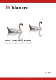 Blancco Erasure Software Manual